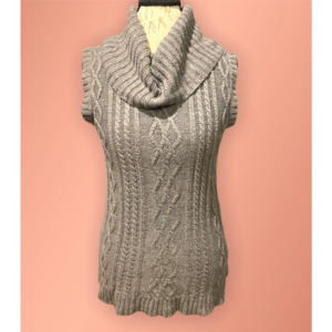 Pink Rose Cowl Neck Tunic Sweater Small